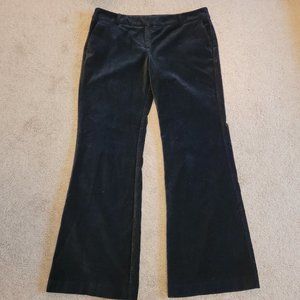New York & Co Black Velvet Dress Pants 10